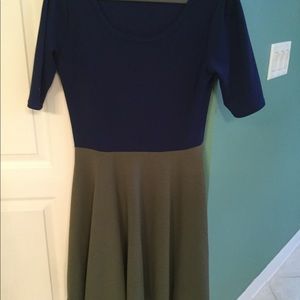 LuLaRoe Dresses - Lularoe Nicole dress, size large color block LuLaRoe Dresses - Lularoe Nicole dress, size large color block